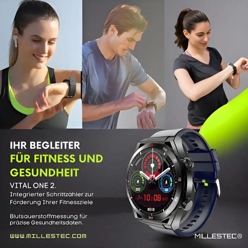 VITAL One 2 - 2025 Premium Smartwatch mit KI Assistenz bandkult