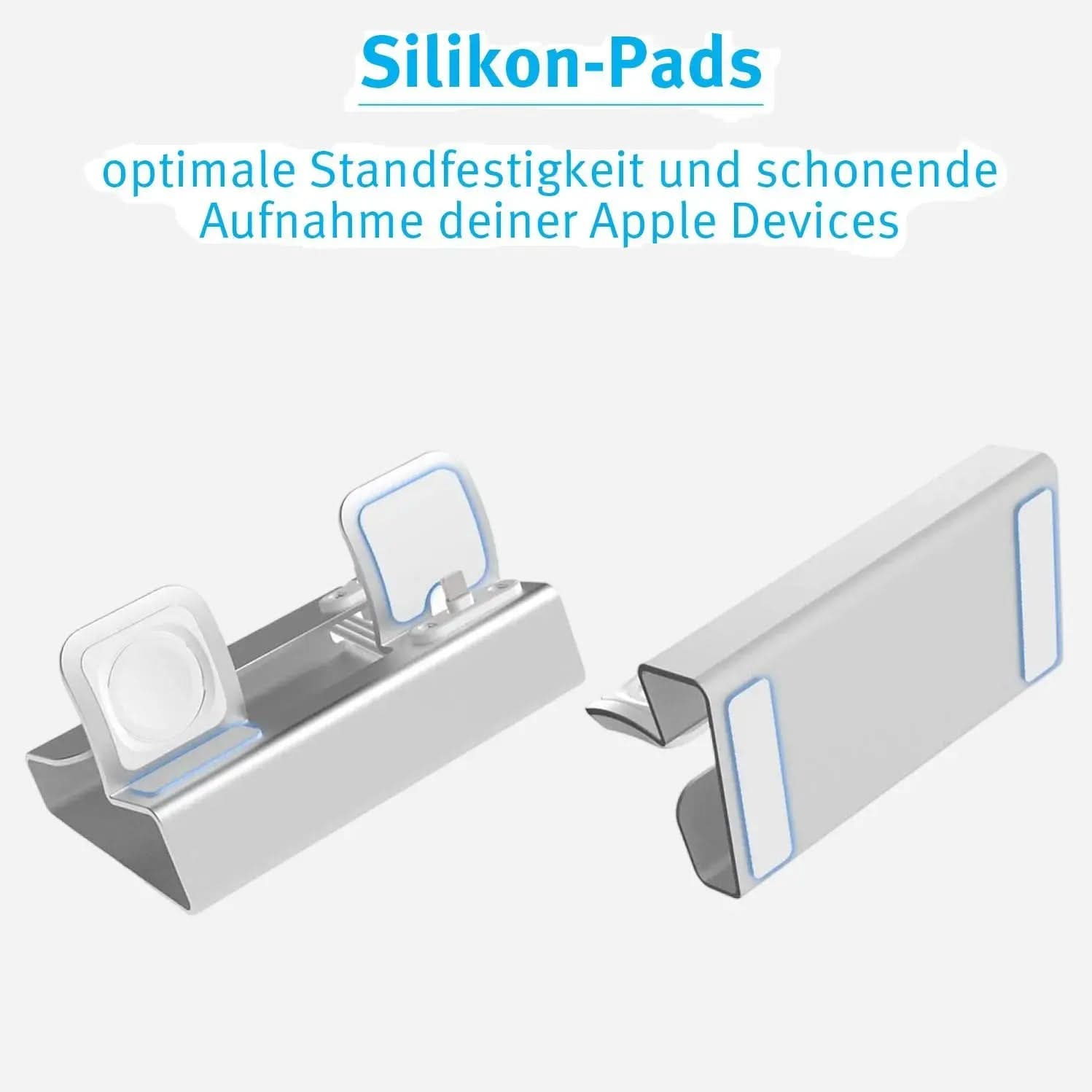 MillesTECband Aluminium MULTIDOCK für iPhone, Apple Watch & AirPods MillesTEC