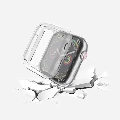 MillesTECbandPRO 360 FULLBODY Case für Apple Watch Series 9, 8 und 7 - 41 mm - Transparent - MillesTEC