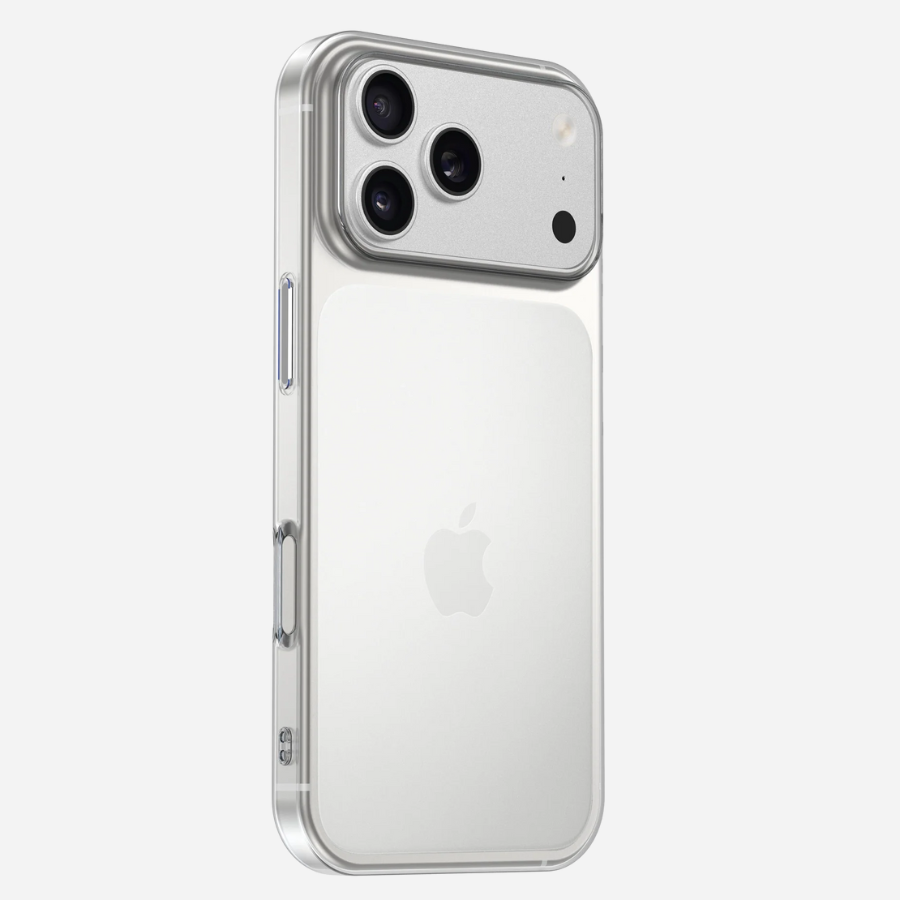 bandkult ZERO Case für iPhone 17 Pro, ultradünn (0,3 mm), transparent, griffiges TPU, Qi-kompatibel