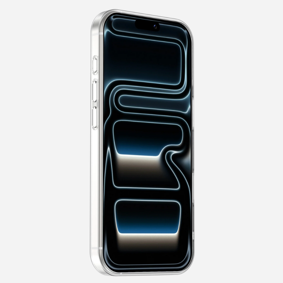 bandkult ZERO Case für iPhone 17 Pro, ultradünn (0,3 mm), transparent, griffiges TPU, Qi-kompatibel