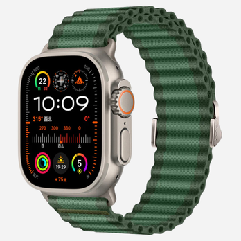 Apple Watch Nylon Armband – 44–49 mm | Atmungsaktiv, Verstellbar & kompatibel mit Series 4–10, SE, Ultra | bandkult – zweite Ansicht