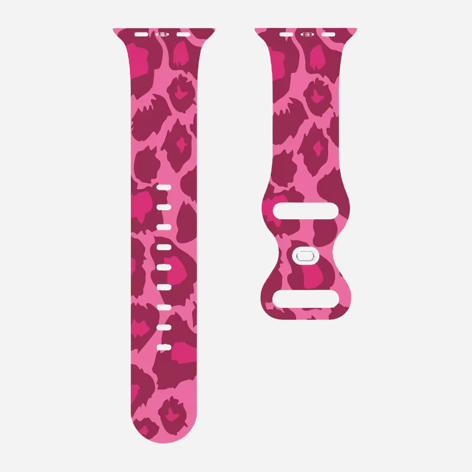 Apple Watch Armband Leopard Style-Design – Silikon Ersatzband 49–41 mm