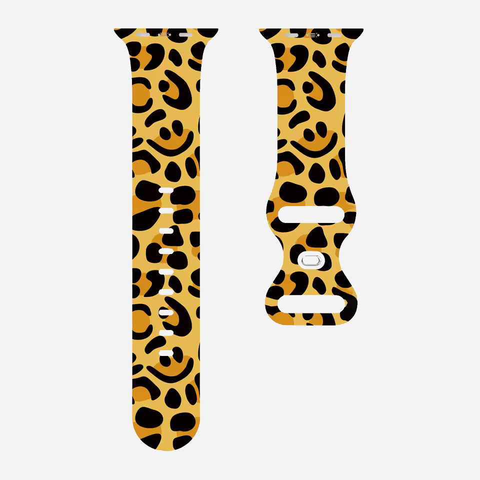 Apple Watch Armband Leopard Style-Design – Silikon Ersatzband 49–41 mm