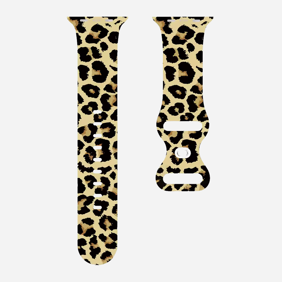 Apple Watch Armband Leopard Style-Design – Silikon Ersatzband 49–41 mm