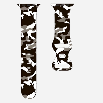 Apple Watch Armband – Camouflage Silikon – 38–49 mm – Für Series 3–10, SE, Ultra & Ultra 2 – zweite Ansicht