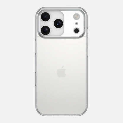 Rückansicht iPhone 17 Pro Air Case – klares TPU, schlank, präziser Kameraausschnitt