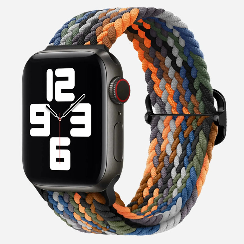 bandkult Apple Watch geflochtenes Flex Loop Multicolor Armband