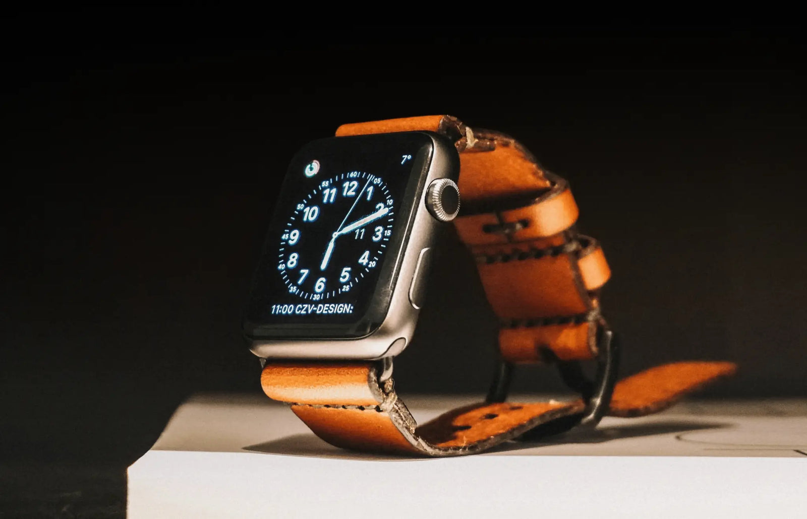 Hochwertiges Leder Armband – passend für Apple Watch 38–49mm