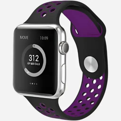 bandkult Sport Plus Silikon Apple Watch Armband Drückerschließe bandkult