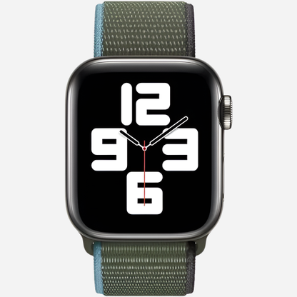 MillesTECbandr Woven Nylon Apple Watch Armband Klettverschluss MillesTEC