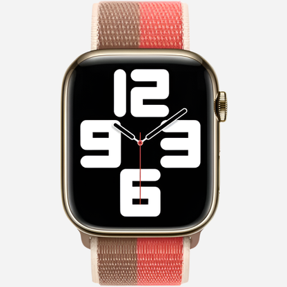 MillesTECband Woven Nylon Apple Watch Armband Klettverschluss MillesTEC