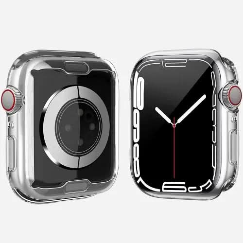 MillesTECbandPRO 360 FULLBODY Case für Apple Watch Series 9, 8 und 7 - 45 mm - Transparent - MillesTEC
