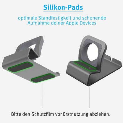MillesTECband Apple Watch Ladestation aus Aluminium - Space Grau - MillesTEC