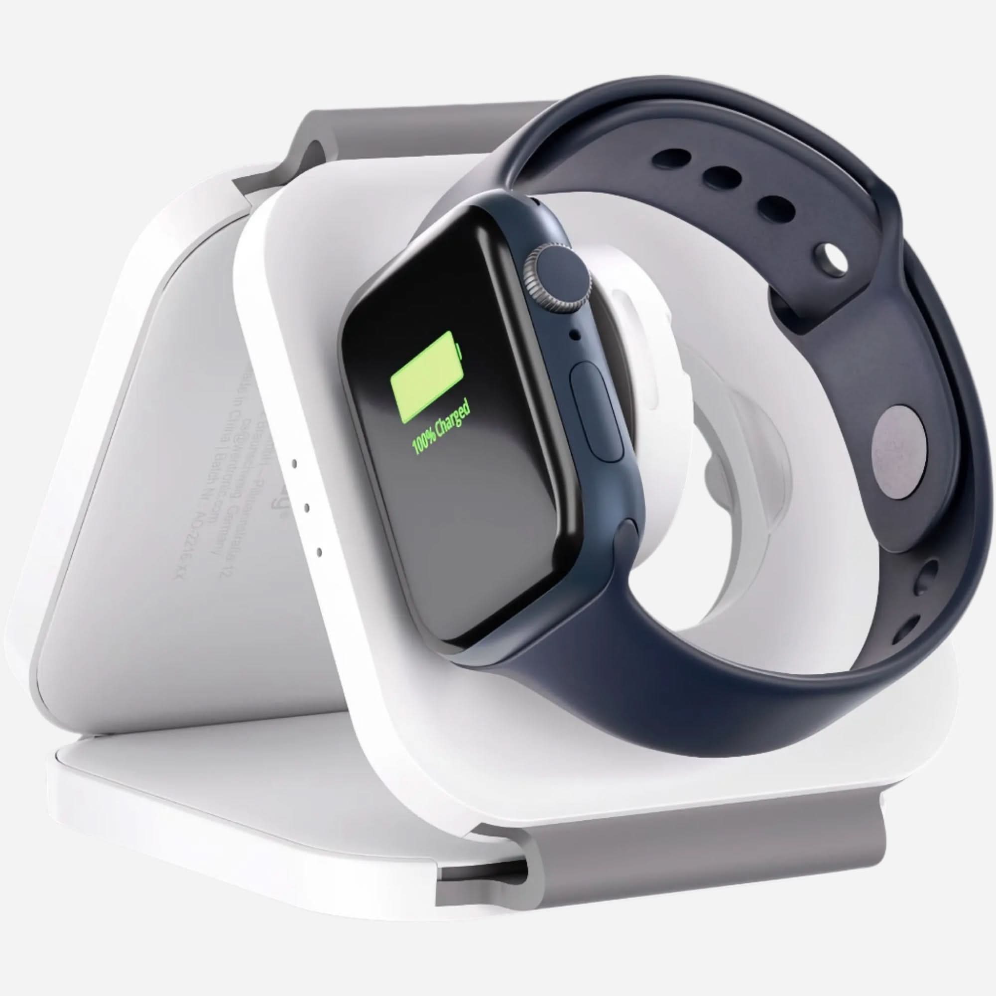 Kabelloses 3in1 Ladegerät für iPhone, Apple Watch und AirPods Goobay