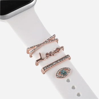 bandkult Apple Watch Charms "Diamond Love" - Roségold