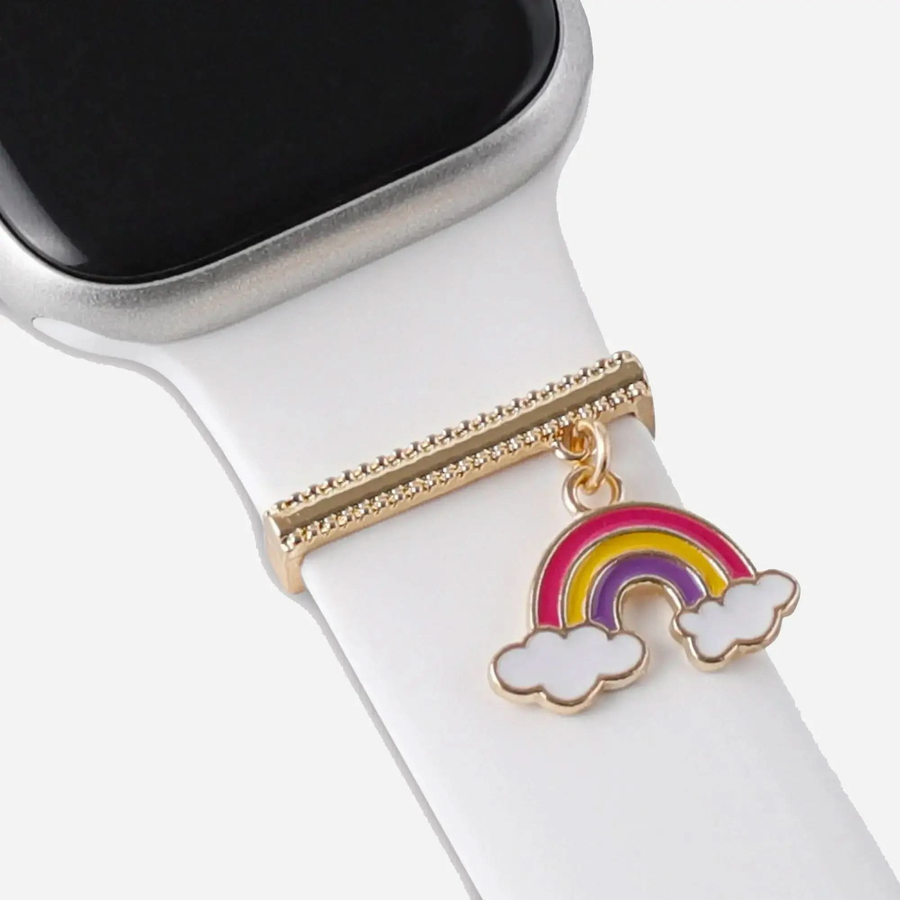 MillesTECband Apple Watch Charms "Rainbow Clouds" - Gold MillesTEC
