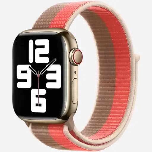 bandkult Woven Nylon Apple Watch Armband Klettverschluss bandkult