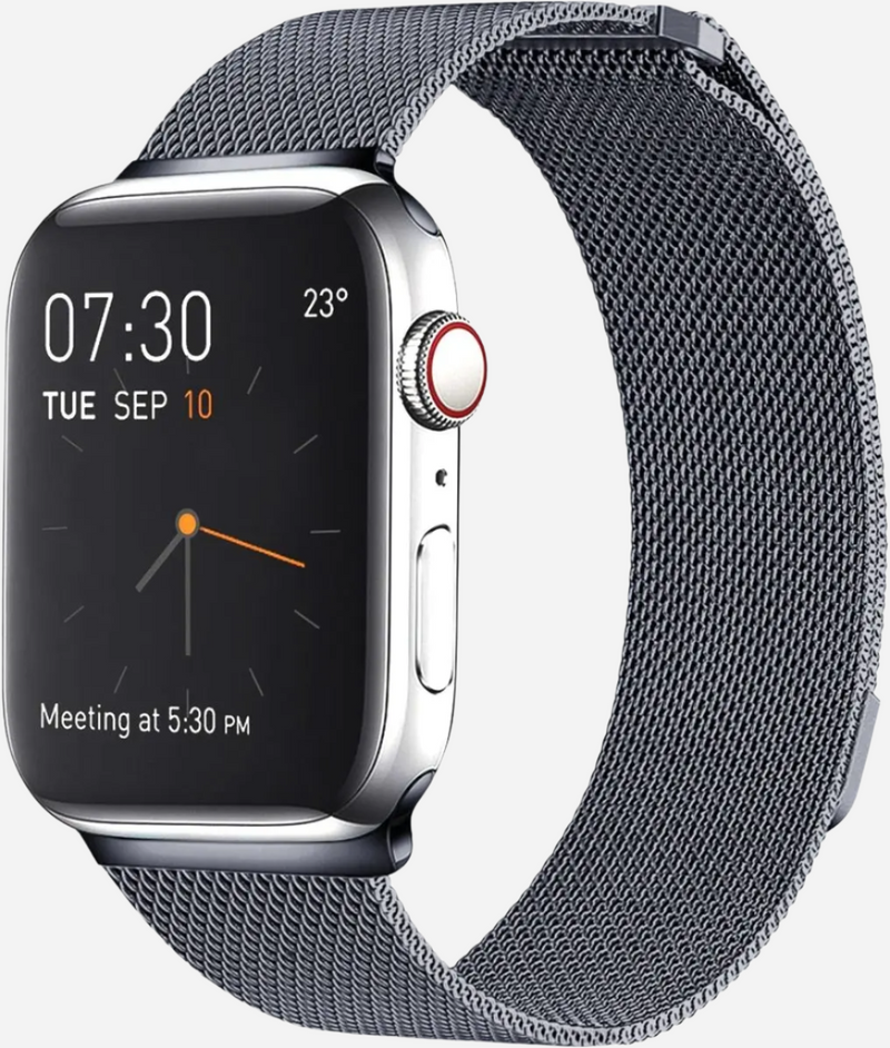 bandkult Loop Milanaise Apple Watch Armband Magnetverschluss - 42/41/40/38 mm - Polarstern – zweite Ansicht