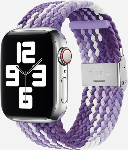 MillesTECband Braided Nylon Apple Watch Armband Klappschließe - 49/46/45/44 mm - Rainbow MillesTEC