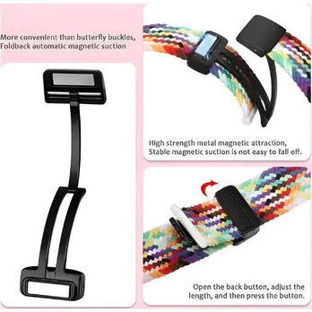 Apple Watch Armband Rot – Braided Mag Nylon mit Magnetverschluss | bandkult® – zweite Ansicht