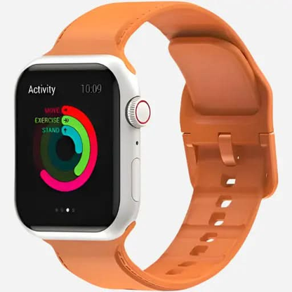 bandkult Dashed Silikon Apple Watch Armband Dornschließe bandkult