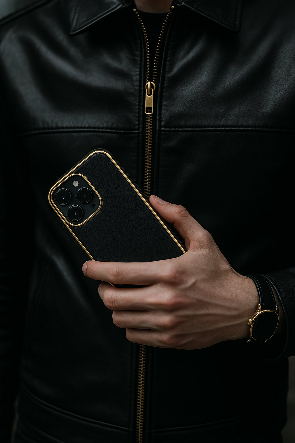 bandkult-schwarz-gold-iphone-16-hüllen