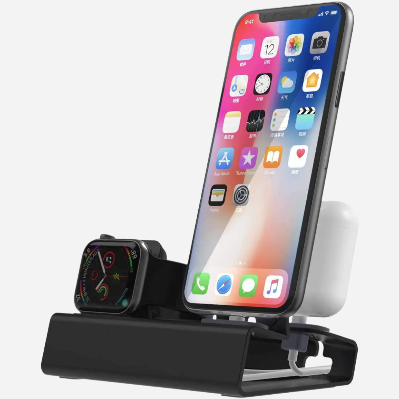 MillesTECband Aluminium MULTIDOCK für iPhone, Apple Watch & AirPods - MillesTEC