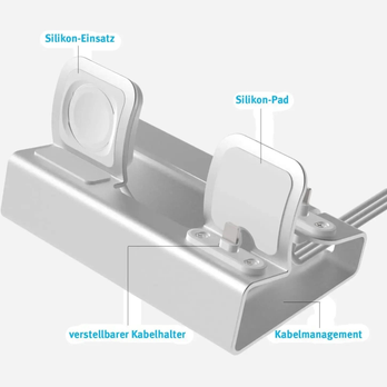 bandkult Aluminium MULTIDOCK für iPhone, Apple Watch & AirPods – zweite Ansicht