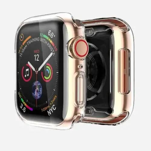 MillesTECbandPRO 360 FULLBODY Case für Apple Watch Series 9, 8 und 7 - 41 mm - Transparent - MillesTEC