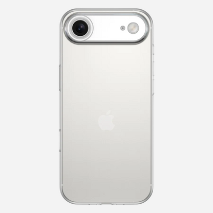 Rückansicht iPhone 17 Air Invisible Air Case – klares TPU, schlank, präziser Kameraausschnitt