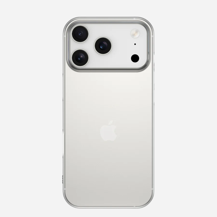 Rückansicht iPhone 17 Pro Max ZERO Case – klares 0,3-mm TPU, präziser Kameraausschnitt