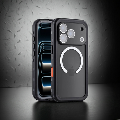 Wasserdichtes Actioncase für iPhone 17 Pro Max – 360°-Schutz, IP68, MagSafe-Ring (Front & Rückseite)