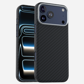 iPhone 17 Pro Max Carbon Hoesje - Ultralichte hoes in carbonlook van bandkult®.