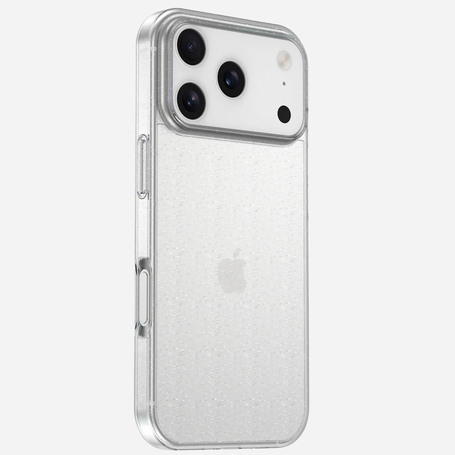 iPhone 17 Pro Max Glitzer Handyhülle – stoßfestes TPU-Silikon Case mit funkelnder Schicht, Seitenansicht
