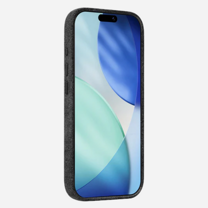 iPhone 17 Pro Max Alcantara® Hülle in Schwarz – elegantes Hardcase Made in Italy