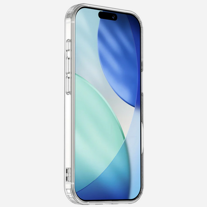 Transparente PureCase Hülle für iPhone 17 Pro Max – MagSafe kompatibel und stoßfest, Frontansicht