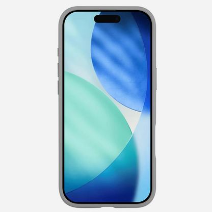 Bandkult iPhone Air Hülle Grau – Frontansicht; passgenauer Sitz, schlanker Rand, minimalistischer Look.